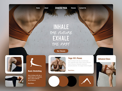 Chakra Yoga - Web UI Design