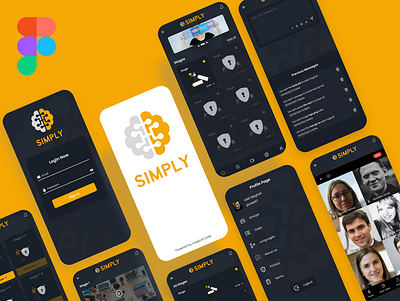 Simply app (Learning app) adobe xd app branding design figma graphic design illustration logo typography ui ui design user interface ux ux design vector