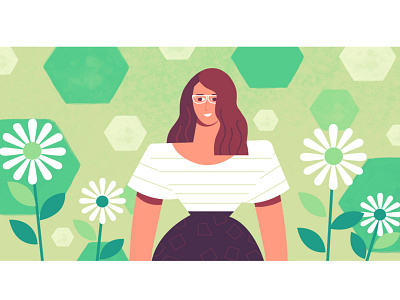 "Where flowers bloom so does hope!" 2d 2dart 3d animation branding characterillustration design explainervideo figureillustration girl graphic design illustration illustrator logo motion graphics nature ui