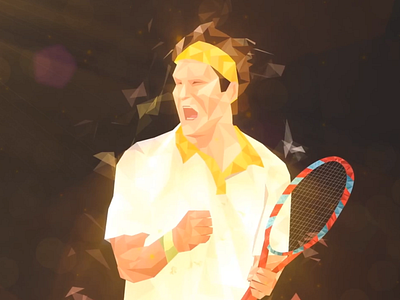 Roger Federer 2d aftereffects animation app brand video branding character colours design explainer video icon illustration illustrations india lighting logo man tvc vector website