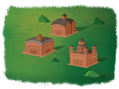 Bishnupur Temples 2d 3d animation branding character colours design explainer video flat icon illustration illustrations india indianheritage lighting typography vector web website worldheritageday