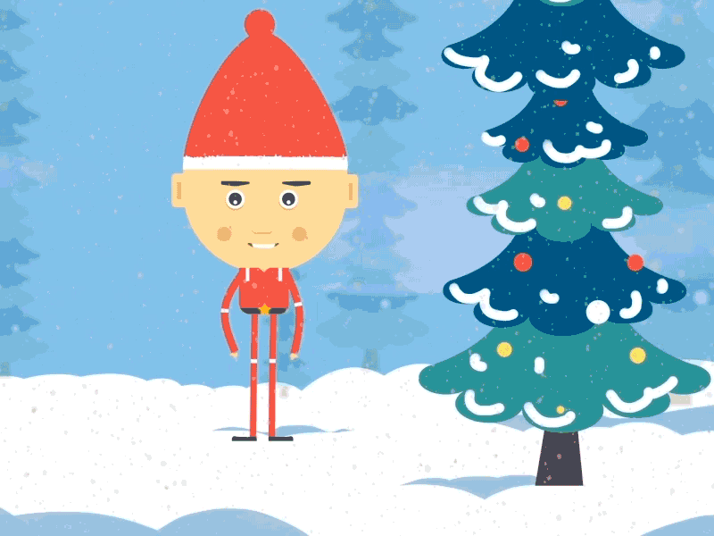 Merry Christmas 2d animation app branding character christmas colours design explainer video icon illustration illustrations india lighting logo man santa snow typography vector