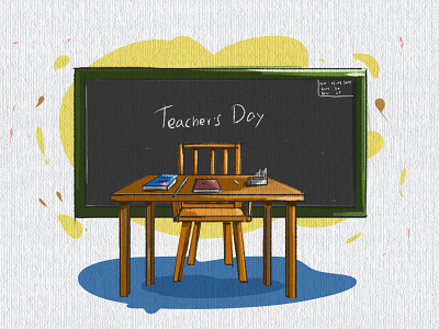 TEACHERS DAY 2d animation book branding classroom design education explainer video illustrations india logo school specially studies teacher teaching typography