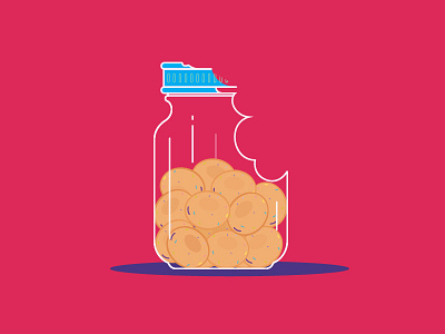 Cookie Jar 2d animation bottle branding character color cook cookie cookie monster design explainer video glass illistration illustrate illustration illustrations india jar lighting vector