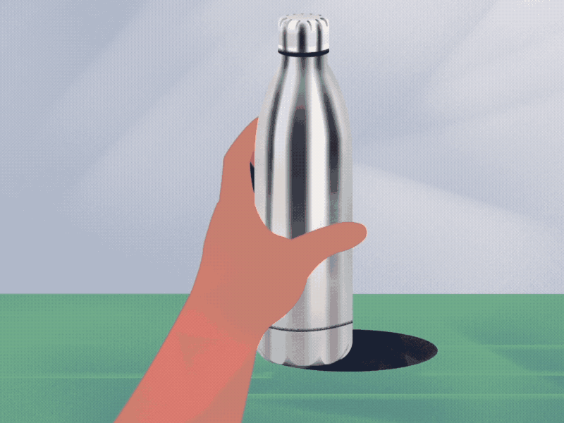 A revolution to stop pollution 2d bottle character design environment explainer video hand handanimation illustation illustration man nomore photoshop animation plastic pollutiuon specialday stop ui vector world