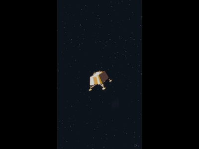 Chandrayaan 2 _Vikram Lander Landing 3d 3d animation after effect animation branding chandrayaan 2 design explainer video illustration illustrations india landing lighting vector vikram lander