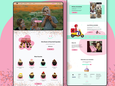 Toronto Cupcake Website Redesign Concept