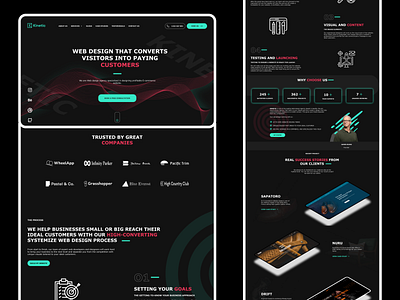 Kinetic - Digital Agency Web design Concept