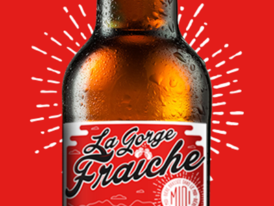 Beer La Gorge Fraiche beer bière packaging