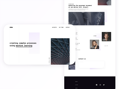 Landing Page Concept clean landing page minimal ui webdesign