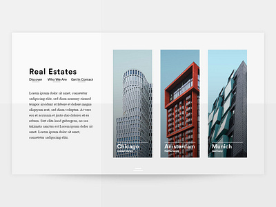 Landing Page amsterdam apartment chicago design firm landing page munich prospect real estate ui ux webdesign