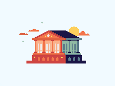 Town Hall by Mattie Lynch on Dribbble