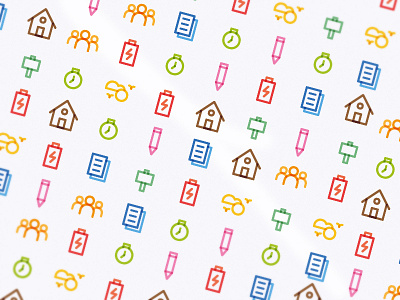 Property Icons colour icons overlap property small