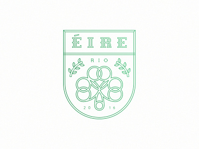 Eire badge crest eire ireland olympics rio