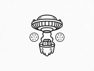 Contact contact illustration invasion line ufo