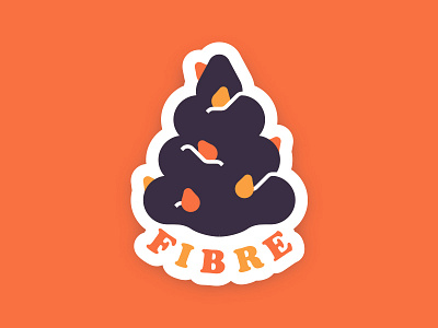 Fibre is Important cooper fibre illustration poop