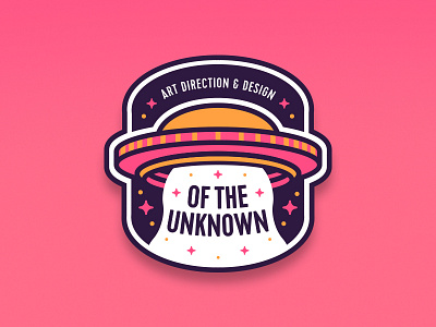 From Above badge of sticker the type ufo unknown