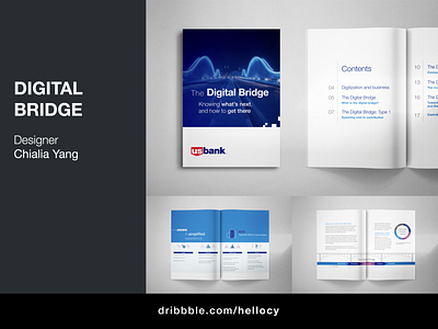 The Digital Bridge branding design display ad graphic design social media typography