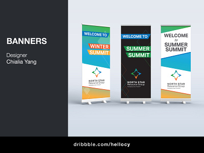 Retractable Banners banners branding design graphic design retractable retractable banners typography