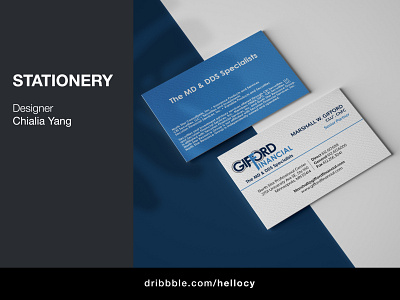 Gifford Financial (stationery) branding business card design graphic design print typography