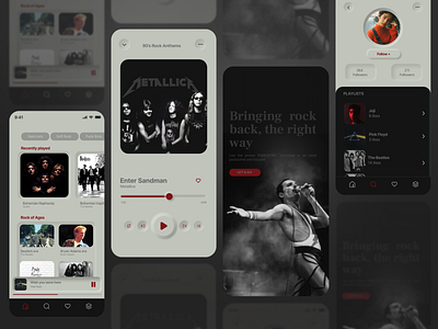 Music Player App - DailyUI#13 app app design art black black and white branding challenge daily dailyui design graphic design minimal mobile monochrome music redesign spotify typography ui ux