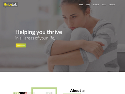 Modern Idea website for new online healthcare green health website therapy