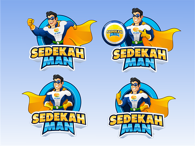 Mascot_Sedekah Man 3 animation branding design graphic design illustration logo sticker vector