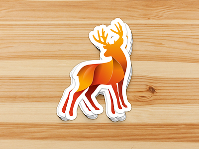 Logo_Deer animation branding design graphic design illustration logo sticker vector