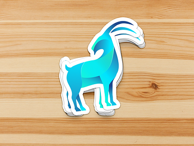 Logo_Goat animation branding design graphic design illustration logo sticker vector