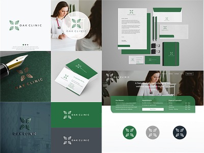 Logo_Oak Clinic branding design graphic design logo typography vector