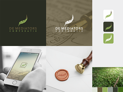 Logo_DE MEDIATORS COÖPERATIE branding design graphic design illustration logo typography vector