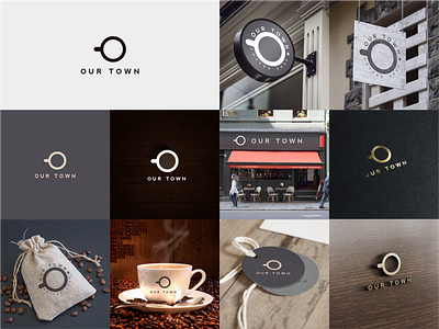 OUR TOWN COFFEE branding design graphic design illustration logo typography vector