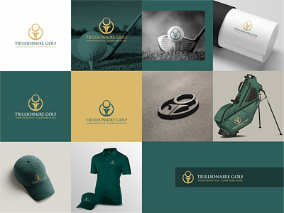 TRILLIONAIRE GOLF animation branding design graphic design illustration logo typography vector