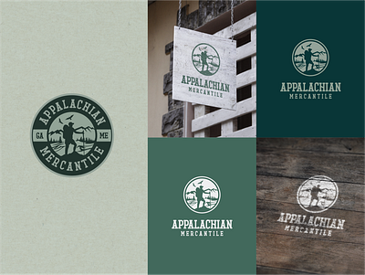 Appalachian Mercantile_Emblem branding design graphic design illustration logo typography vector