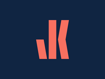 JK Monogram brand identity jk logo monogram