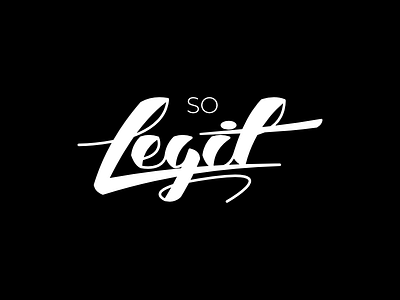 So Legit | day 15 #dailylogochallenge dailylogo dailylogochallenge handlettering legit