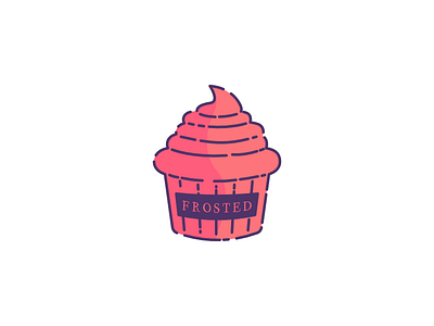 Frosted | Day 18 #dailylogochallenge cupcake dailylogo dailylogochallenge