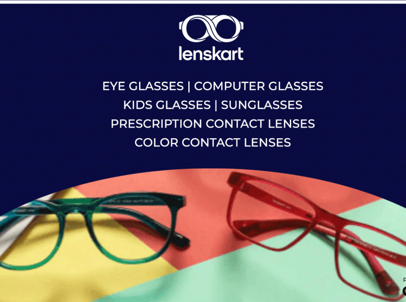 site Banner LENSKART by Faiza Raza on Dribbble