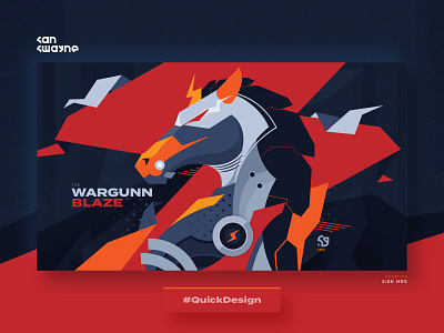 Wargunn Blaze art design digital art digital illustration graphic design illustration vector