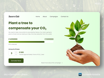 DailyUI 032 - Crowdfunding Campaign branding campaign ui design crowdfunding campaign crowdfunding campaign day 32 crowdfunding campaign ui design dailyui dailyui challenge dailyui crowdfunding campaign dailyui day 32 day 32 dailyui design design inspiration logo rushabh koradia rushabh ui ui ui design ui inspiration ux rushabh web ui design