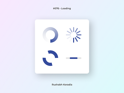 DailyUI 076 - Loading branding daily ui challenge dailyui dailyui challenge dailyui day 76 dailyui loading dailyui loading 76 day 76 dailyui design inspiration graphic design icon set illustration latest ui trends loading icons loading screens loading ui logo rushabh koradia ui design ui inspiration