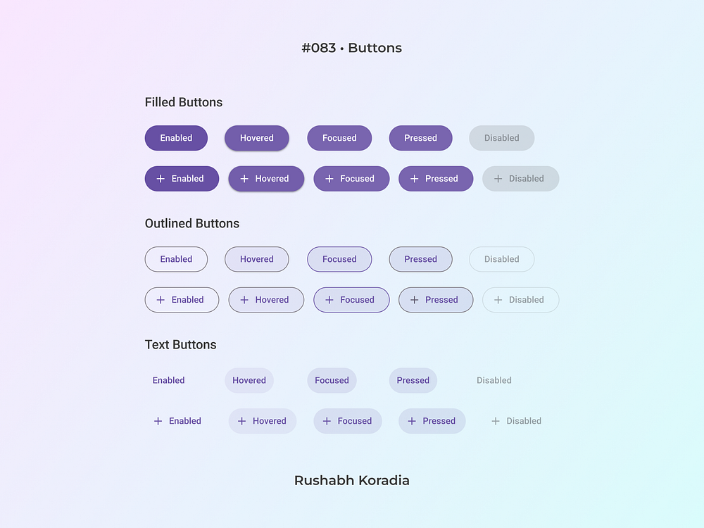 Button UI Kit designs, themes, templates and downloadable graphic ...