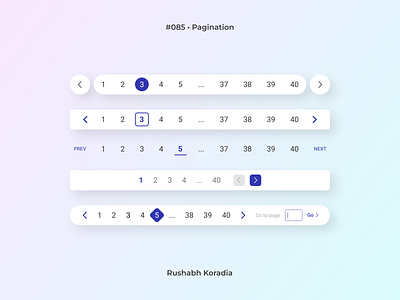 DailyUI 085 - Pagination