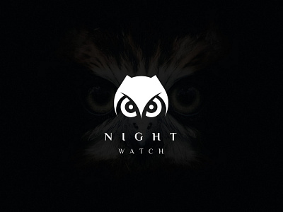 Night Watch Owl logo abstract agency brand branding clean company design graphic design illustration logo minimal owl owl head simple vector