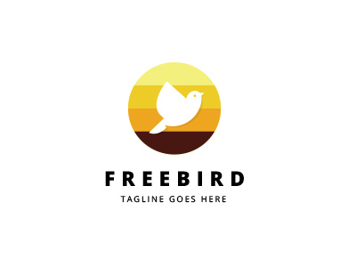 Freebird bird company dove fly freedom happy hope travel vector wing