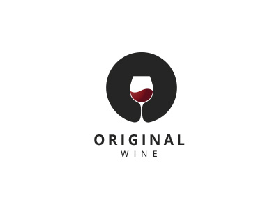 Original Wine alcohol beverage drink food old original party red wine restaurant vector wine wine glass wine logo