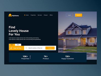 Real estate sell/rent design graphic design ui ux