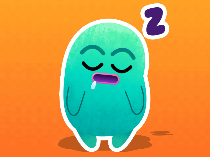Bean Sticker Pack - Sleep 2d animation after effects aniamtion bean sticker pack cartoon funny happy illustration spine