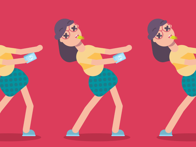 DANCE! DANCE! DANCE! 2d animation after effects animation cartoon characters design flat funny spine