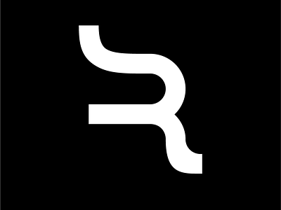 R logo graphic design illustrator letter logo